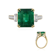 18K AAA Zambian Emerald Gold Ring (D'vyere)