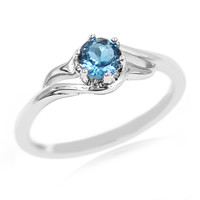 London Blue Topaz Silver Ring