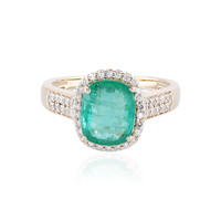 14K Russian Emerald Gold Ring (AMAYANI)