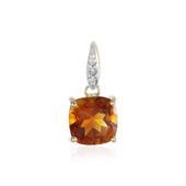 9K Brandy Citrine Gold Pendant