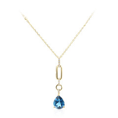 14K London Blue Topaz Gold Necklace