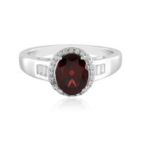 Mozambique Garnet Silver Ring