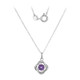 Amethyst Silver Necklace