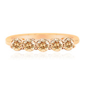 14K SI1 Argyle Rose De France Diamond Gold Ring (Annette)