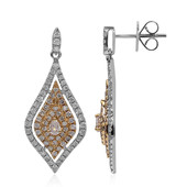 18K I1 Pink Diamond Gold Earrings (CIRARI)