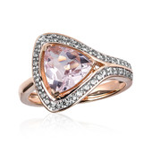 9K Unheated Pink Beryl Gold Ring