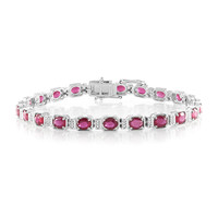 Madagascar Ruby Silver Bracelet