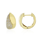 9K Flawless (F) Diamond Gold Earrings (LUCENT DIAMONDS)