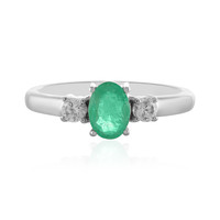 Ethiopian Emerald Silver Ring