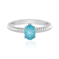 Blue Apatite Silver Ring