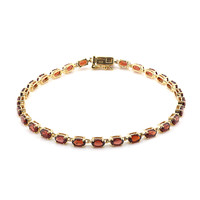 Mozambique Garnet Silver Bracelet