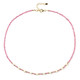 Nigerian Pink Tourmaline Silver Necklace (Riya)