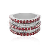 Tanzanian Ruby Silver Ring