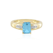 Swiss Blue Topaz Silver Ring