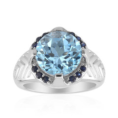 Sky Blue Topaz Silver Ring (Remy Rotenier)