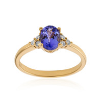 10K AAA Tanzanite Gold Ring