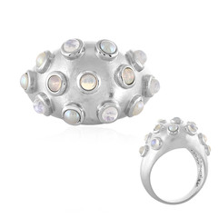 White Freshwater Pearl Silver Ring (SAELOCANA)