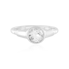 White Topaz Silver Ring