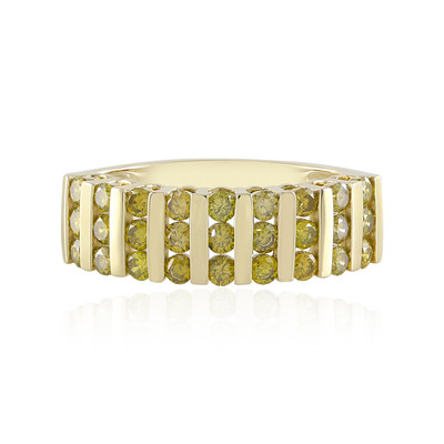 9K I2 Yellow Diamond Gold Ring (de Melo)