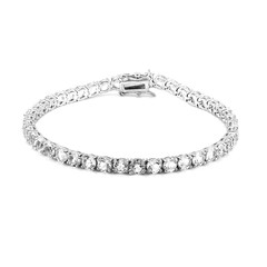 White Topaz Silver Bracelet