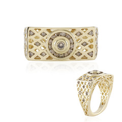 9K I2 Champagne Diamond Gold Ring (Ornaments by de Melo)