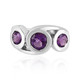 Siberian Amethyst Silver Ring