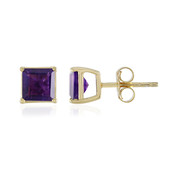 Zambian Amethyst Silver Earrings