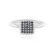 I3 Blue Diamond Silver Ring