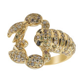 14K Black Diamond Gold Ring (CIRARI)