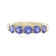 9K AAA Tanzanite Gold Ring (de Melo)