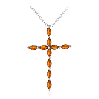 Madeira Citrine Silver Necklace