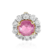 Madagascar Pink Sapphire Silver Pendant