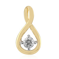 9K SI1 (G) Diamond Gold Pendant