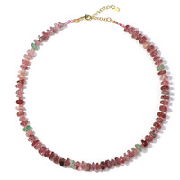 Strawberry Quartz Silver Necklace