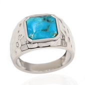 Kingman Blue Mojave Turquoise Silver Ring (Faszination Türkis)