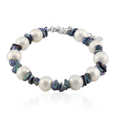 White Freshwater Pearl Silver Bracelet (TPC)