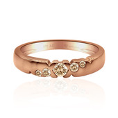 9K SI1 Argyle Rose De France Diamond Gold Ring (Annette)