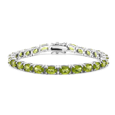 Burmese Peridot Silver Bracelet