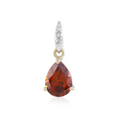 9K Orange Zircon Gold Pendant