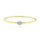 9K SI2 (G) Diamond Gold Bangle (Annette)