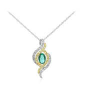 10K AAA Zambian Emerald Gold Necklace