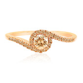 14K SI1 Argyle Rose De France Diamond Gold Ring (Annette)