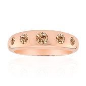 9K SI1 Argyle Rose De France Diamond Gold Ring (Annette)