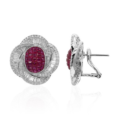 18K Burmese Ruby Gold Earrings (Estée Collection)