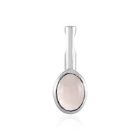 Rose Quartz Silver Pendant