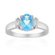 Swiss Blue Topaz Silver Ring