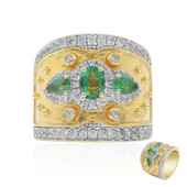 Emerald Silver Ring (Dallas Prince Designs)