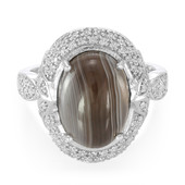 Botswana Agate Silver Ring