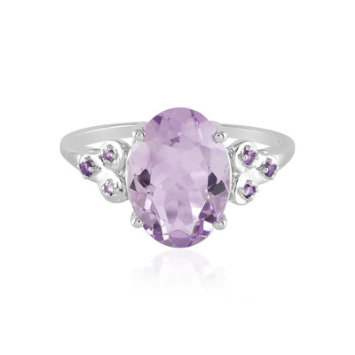 Rose de France Amethyst Silver Ring