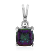 Purple Mystic Quartz Silver Pendant